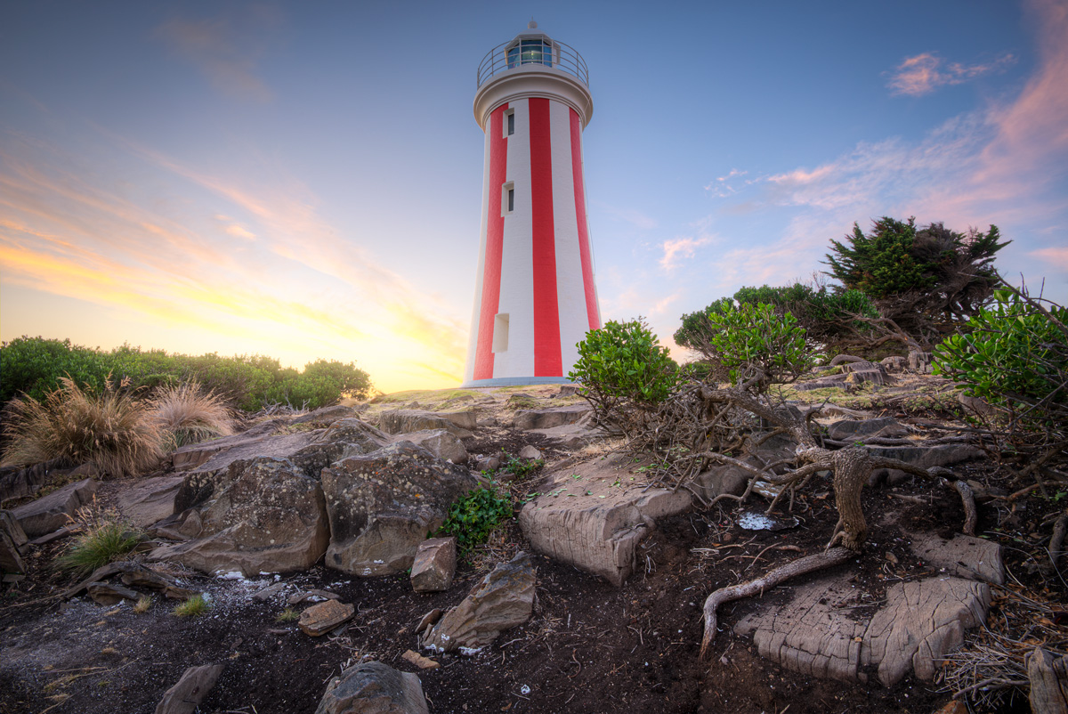 Mersey Bluff Lighthouse in Devonport, Tasmania.
